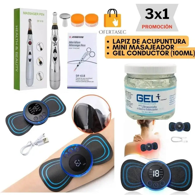 COMBO DE ALIVIO BOLIGRAFO ACUPUNTURA + ENVÍO GRATIS Y REGALO 🎁